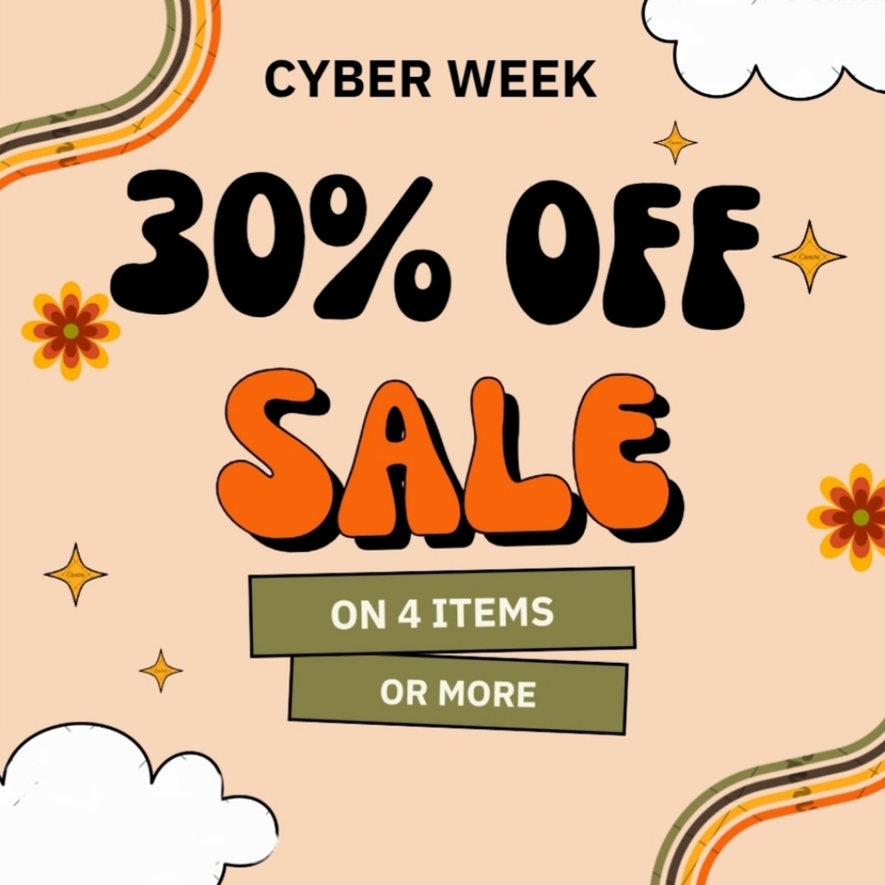 Cyber Week Sale ON ALL ITEMS!!!  PLEASE READ INSTRUCTIONS